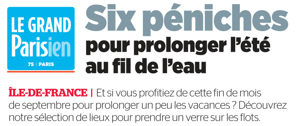 Article Le Parisien • Samedi 17 septembre 2022